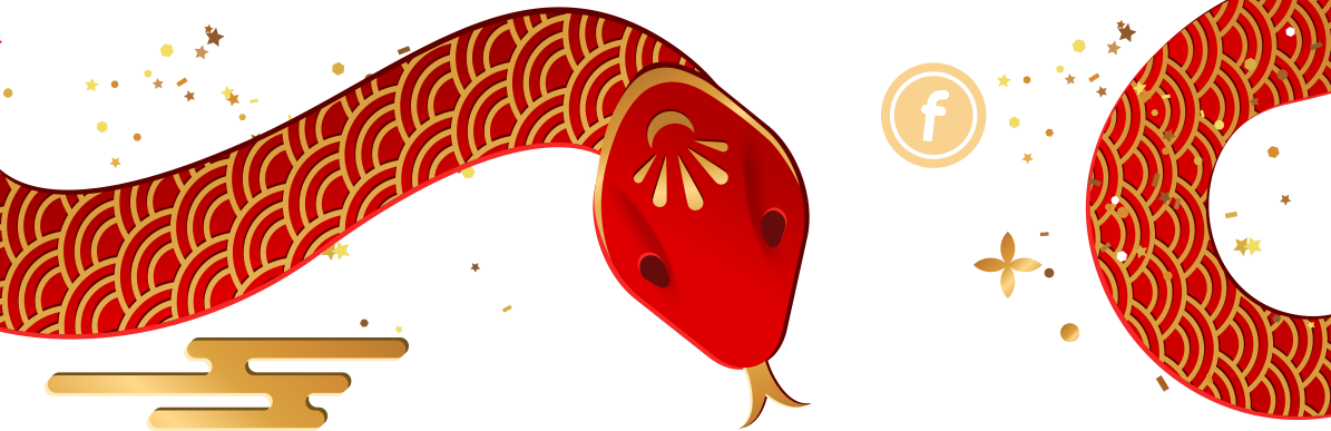 福蛇迎春撒紅包